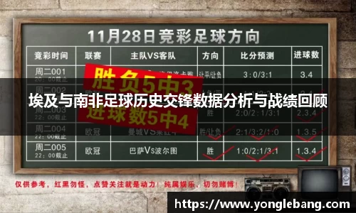 埃及与南非足球历史交锋数据分析与战绩回顾